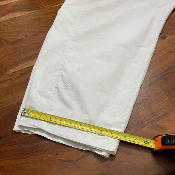 NWT Abercrombie & Fitch Poplin Barrel Pull-On Pant - White - Size L Short - Picture 11 of 13